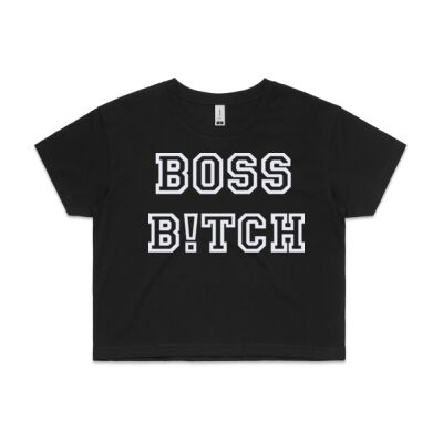 Women's - Crop - Boss B!tch - Assorted Colours  Thumbnail